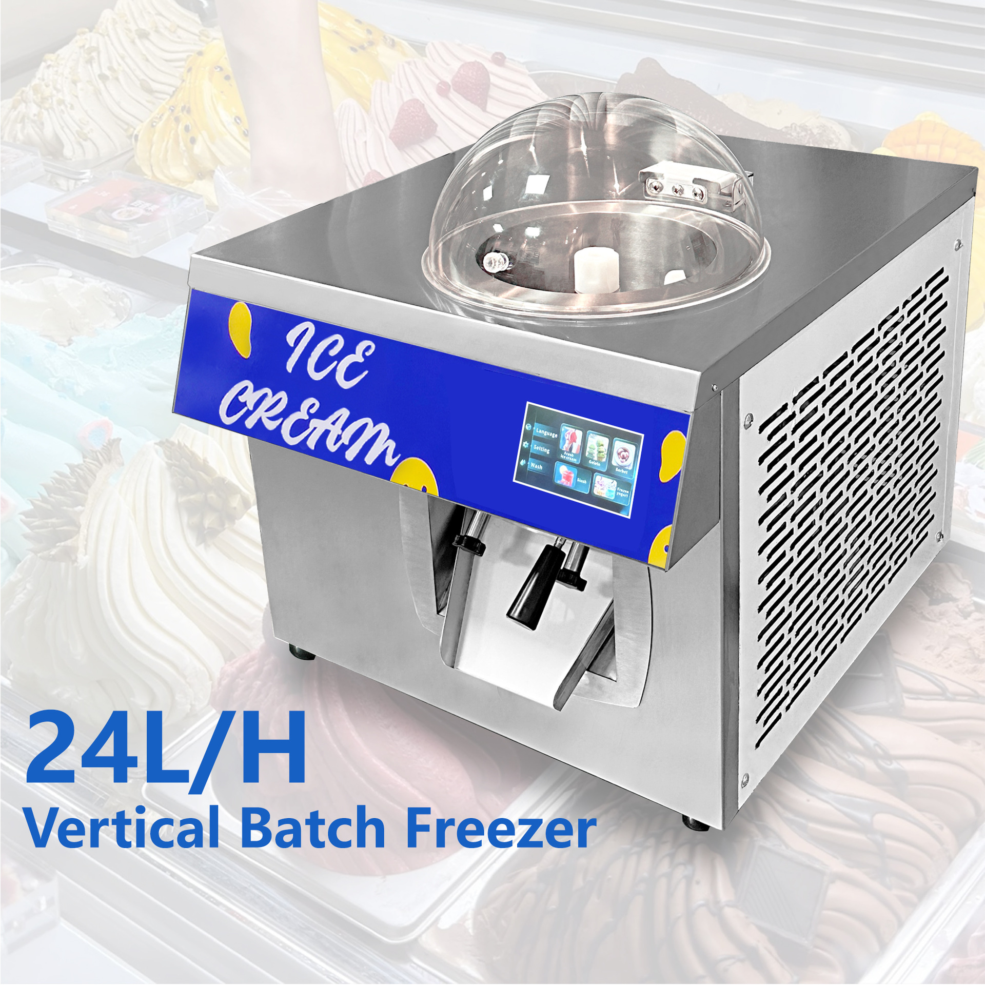 Coffee Shop Equipment - 24L/H Ice Cream Machine, Coffee Shop