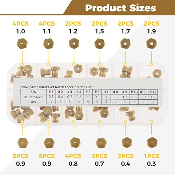 36Pc LP Propane Natural Gas Bu - Steam Wand Tip 评论和价格