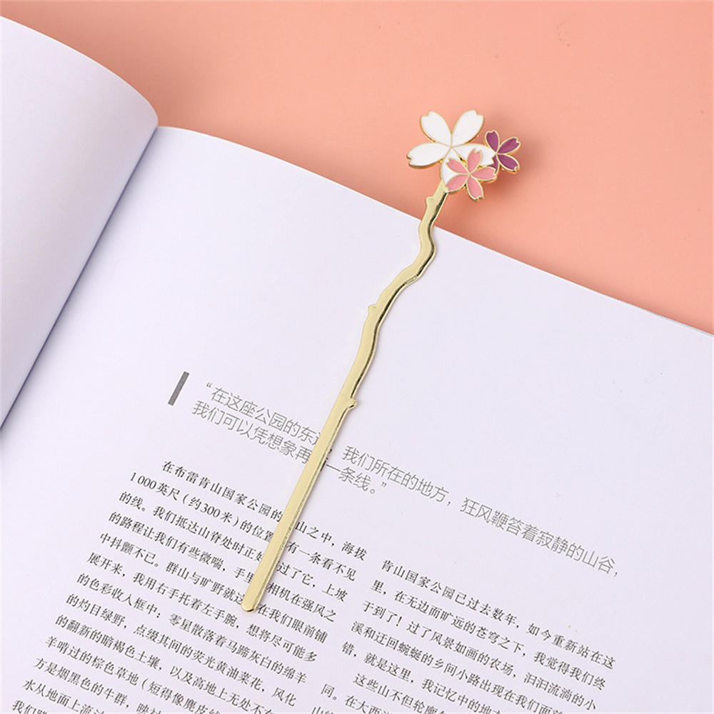 Metal Sakura Bookmark Creative - Coffee Shop Equipment 评论和价格