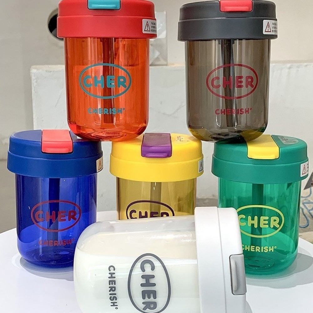 Cartoon 300mL Straw Cup Plasti - Coffee Equipment Eu 评论和价格