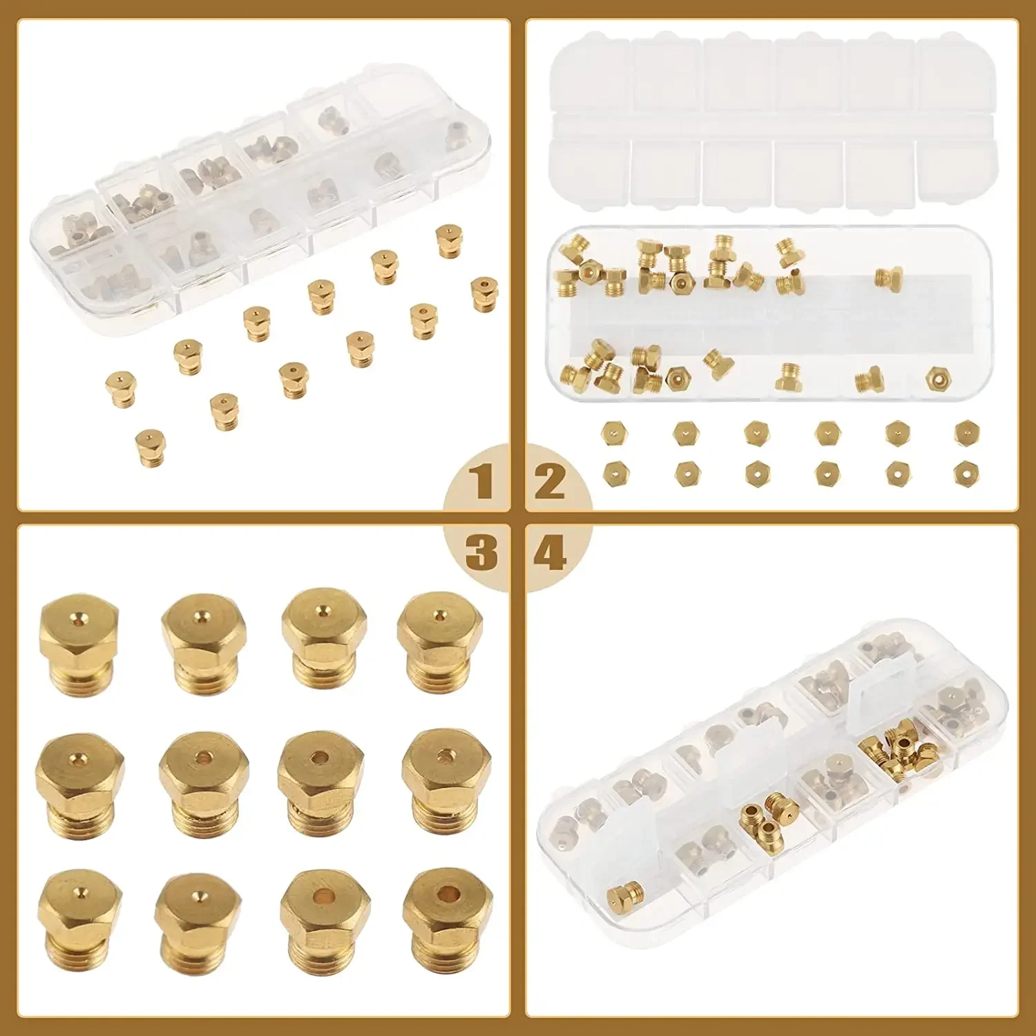 36pcs/1box Solid Brass LP Gas  - Steam Wand Tip 评论和价格