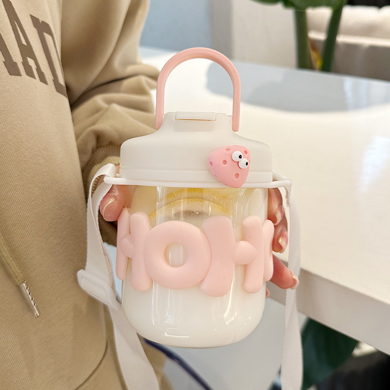400ML Cute Girl Transparent Gl - Coffee Equipment Eu 评论和价格